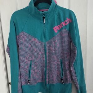 Bench Teal & Pink Zip-Up Jacket